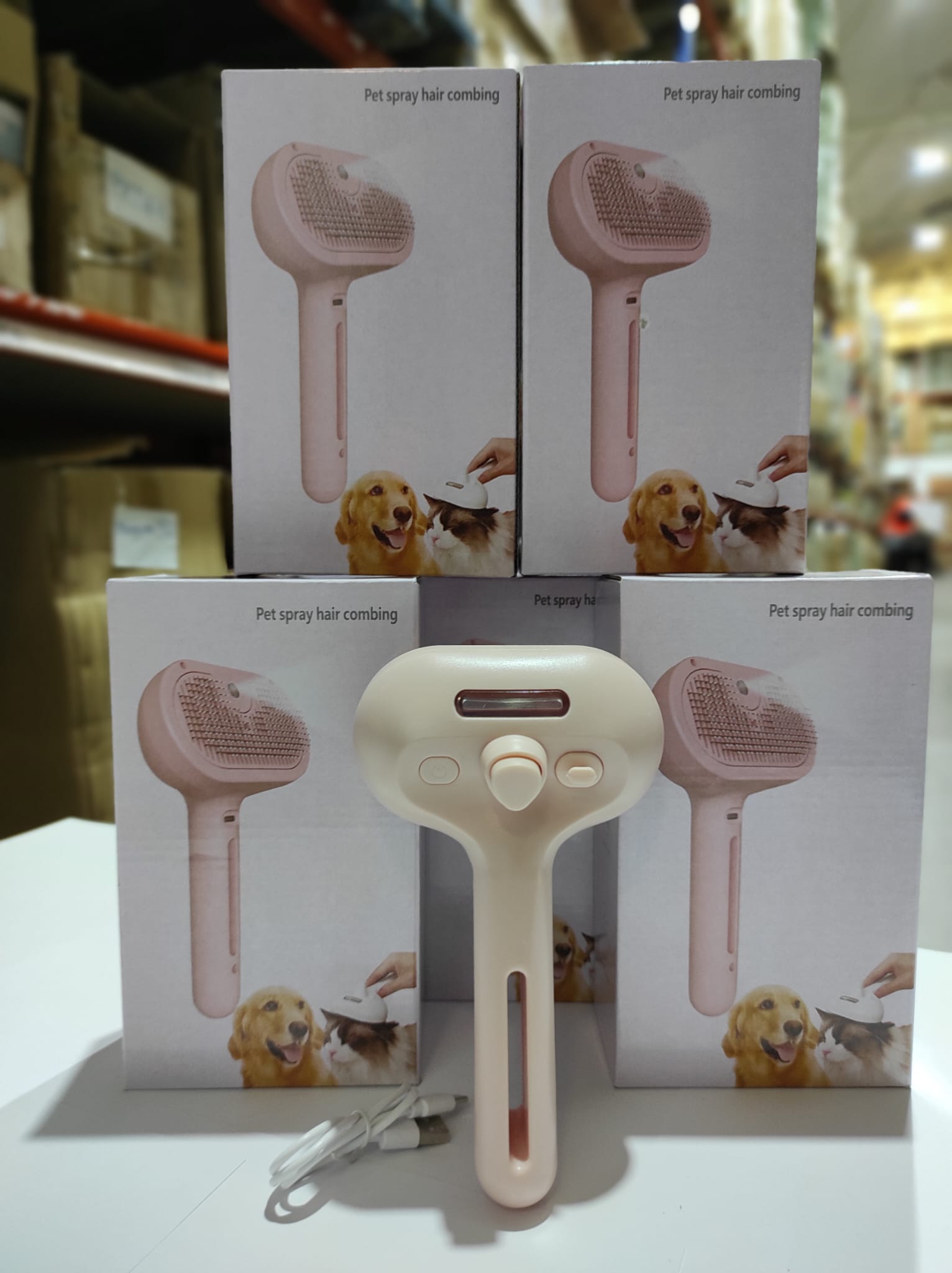 Cepillo de vapor para mascotas rosa - additional image 3